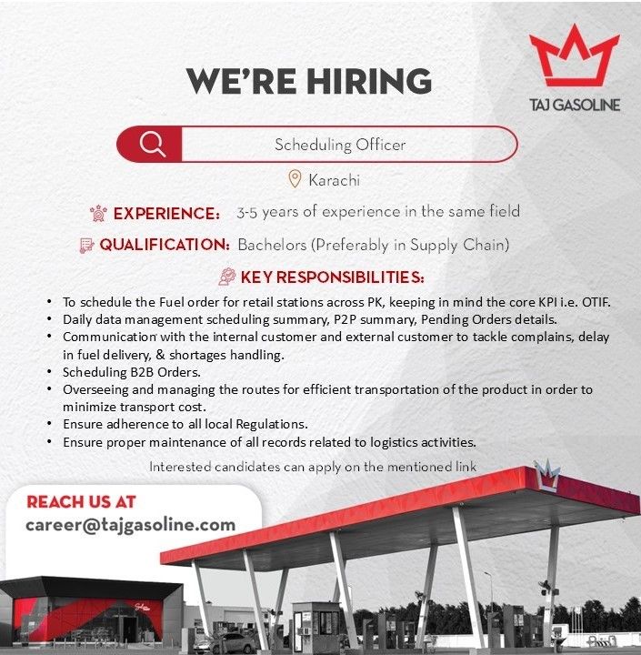 Taj Gasoline Pvt Ltd Jobs March 2026 2