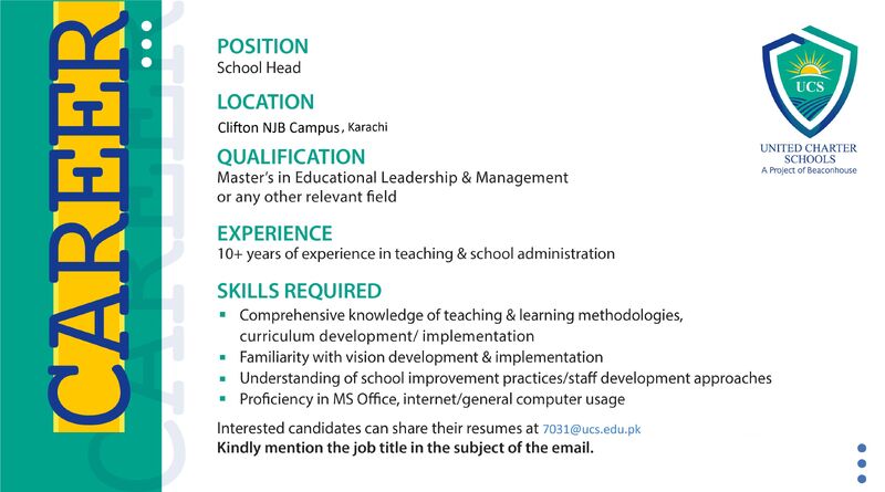 United Charter Schools Jobs School Head 1
