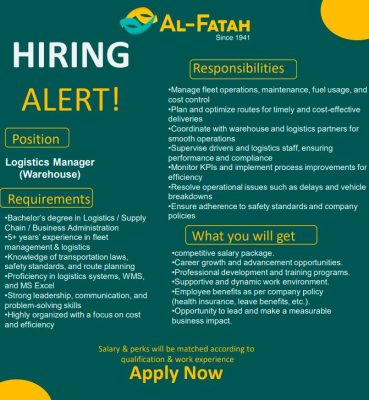 Al Fatah Shopping Malls Jobs April 2026