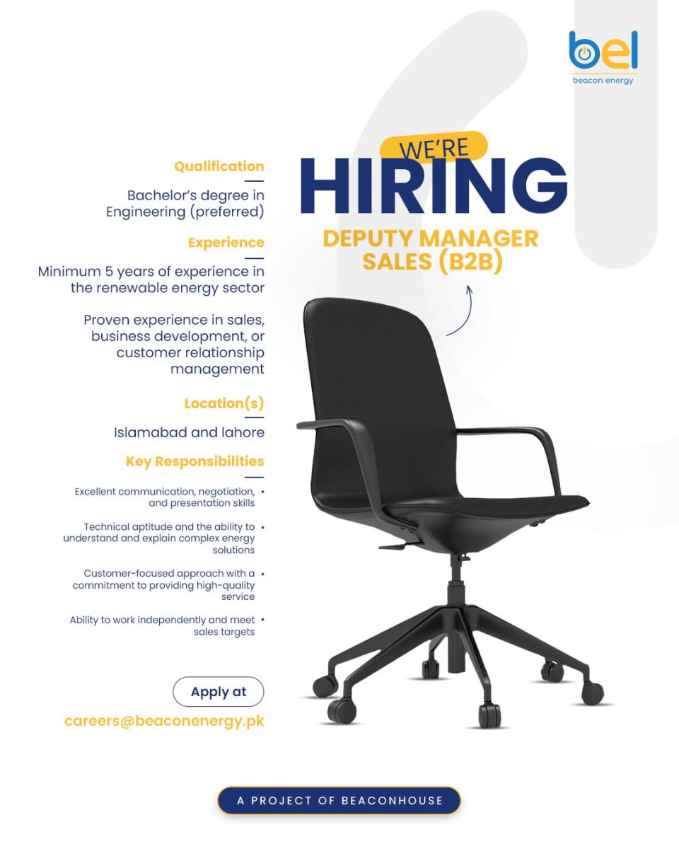 Beacon Energy Limited Jobs Deputy Manager Sales 1