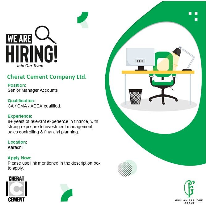 Cherat Cement Company Limited Jobs Senior Manager Accounts 1