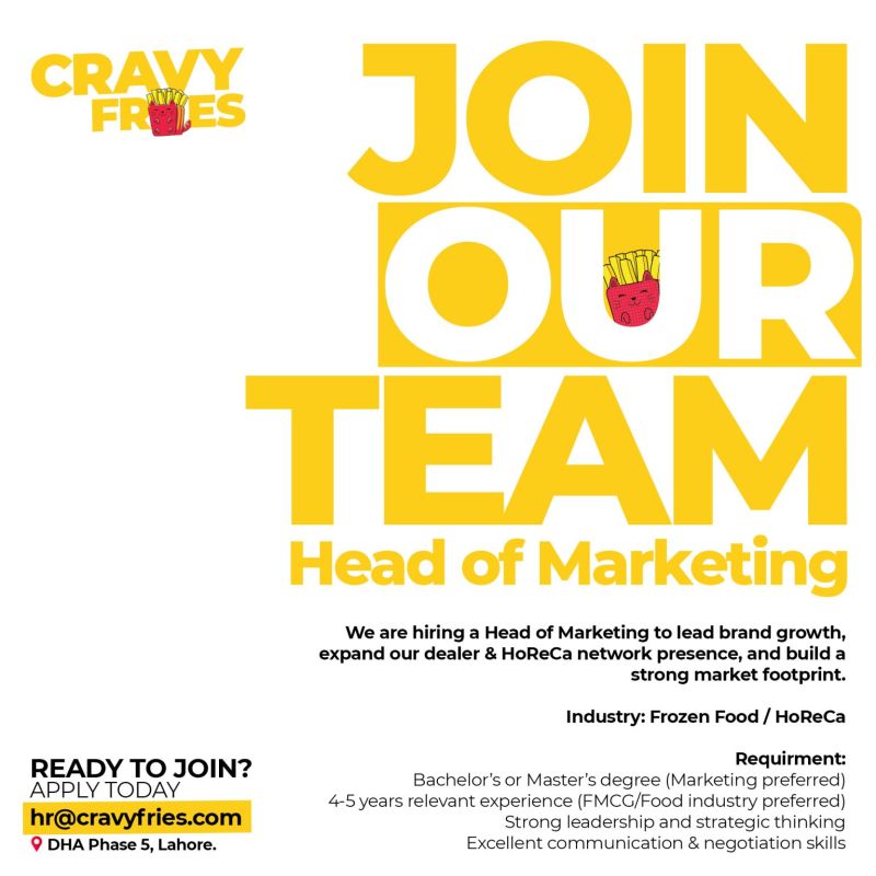 Cravy Fries Jobs April 2026 3