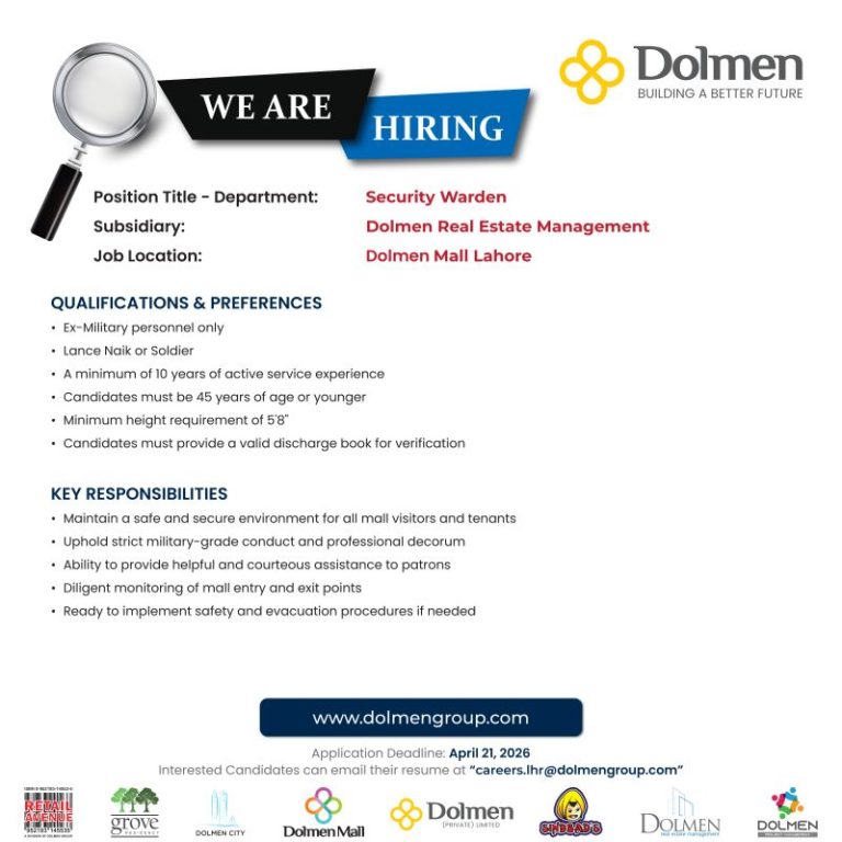 Dolmen Group Jobs Security Warden