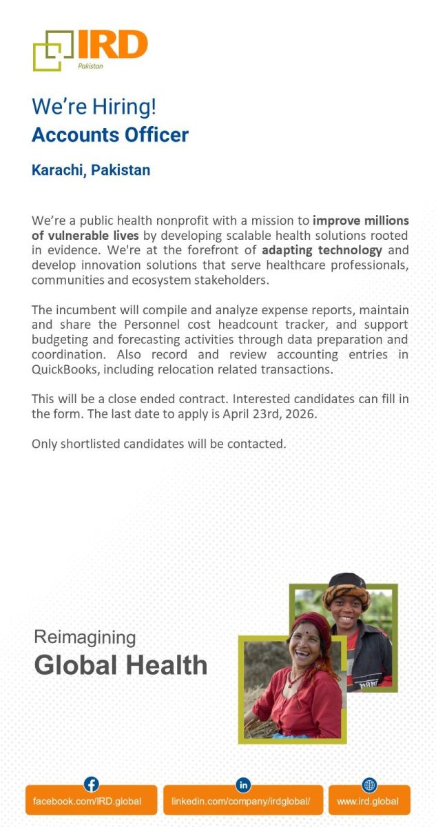 IRD Global Jobs Accounts Officer 1