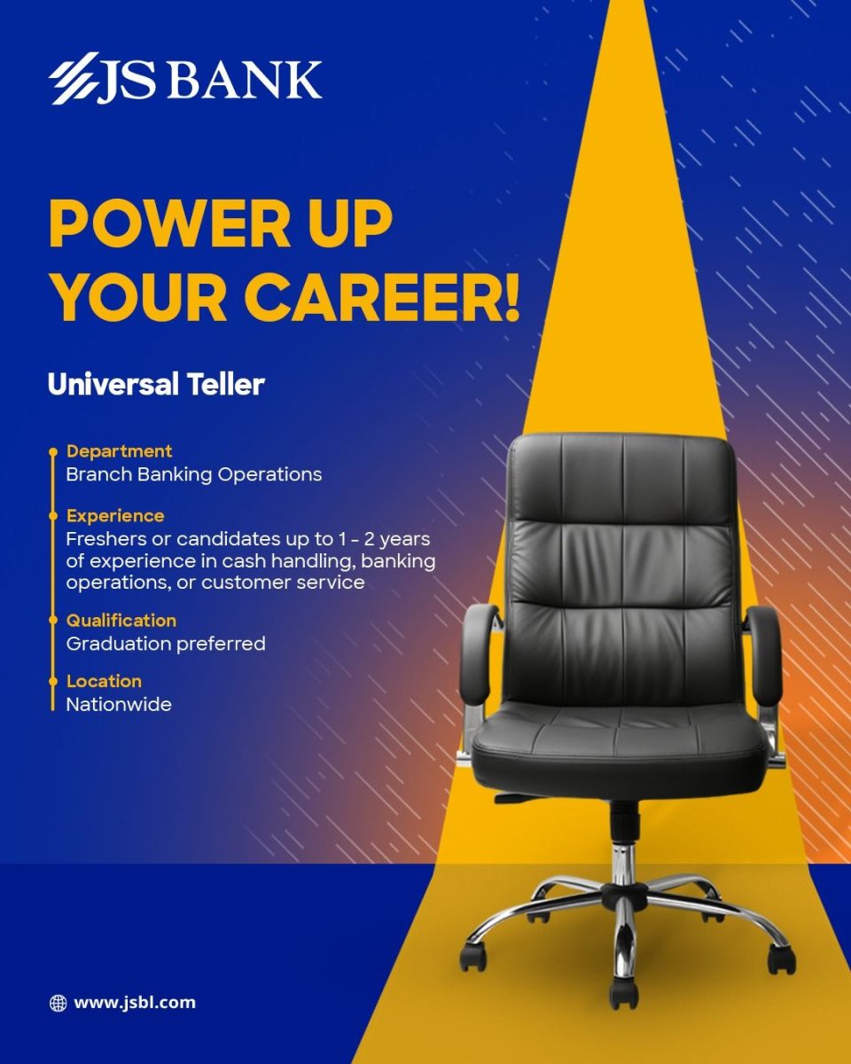 JS Bank Limited Jobs Universal Tellers 1