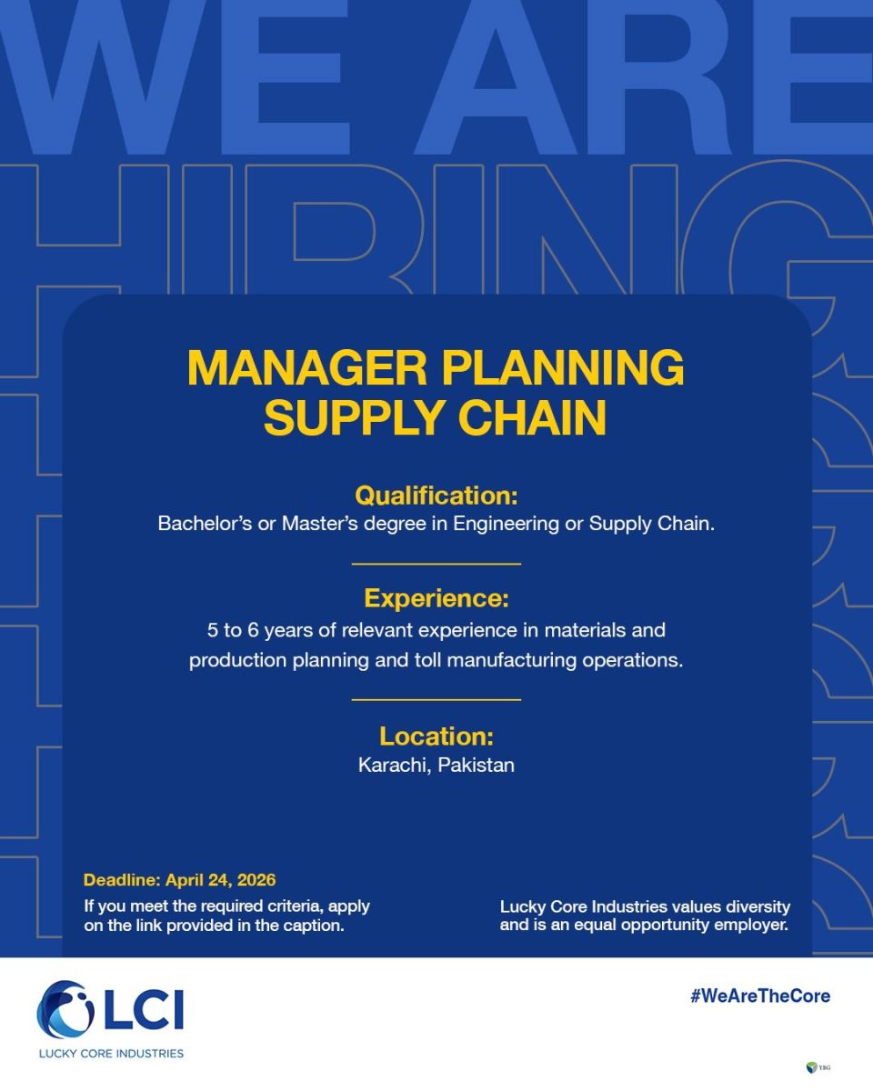 Lucky Core Industries Limited LCI Jobs Manager Planning Supply Chain 1