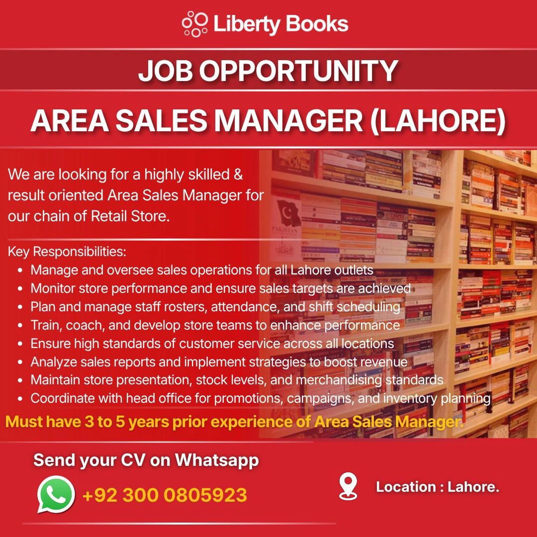 Liberty Books Pvt Ltd Jobs Area Sales Manager 1