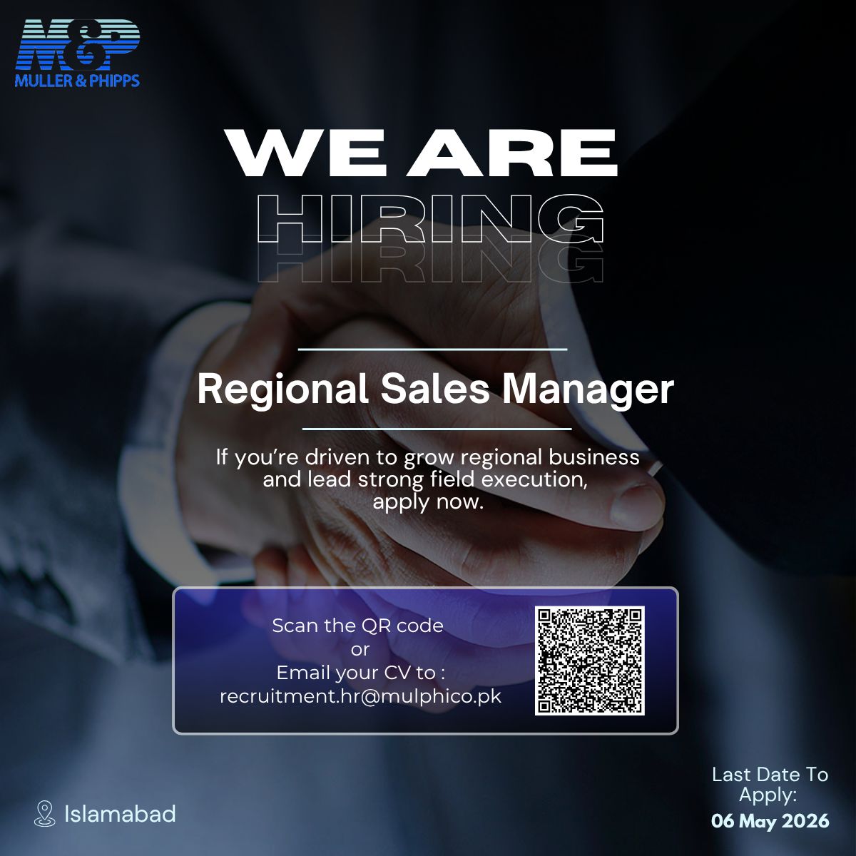 Muller & Phipps Pakistan Pvt Ltd Jobs Regional Sales Manager 1