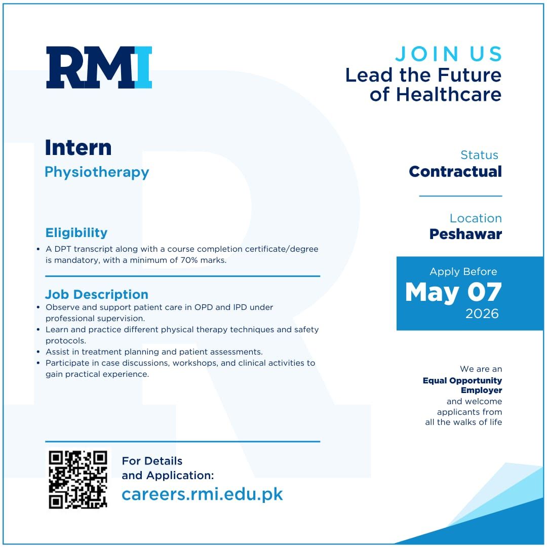 Rehman Medical Institute RMI Internship May 2026 1