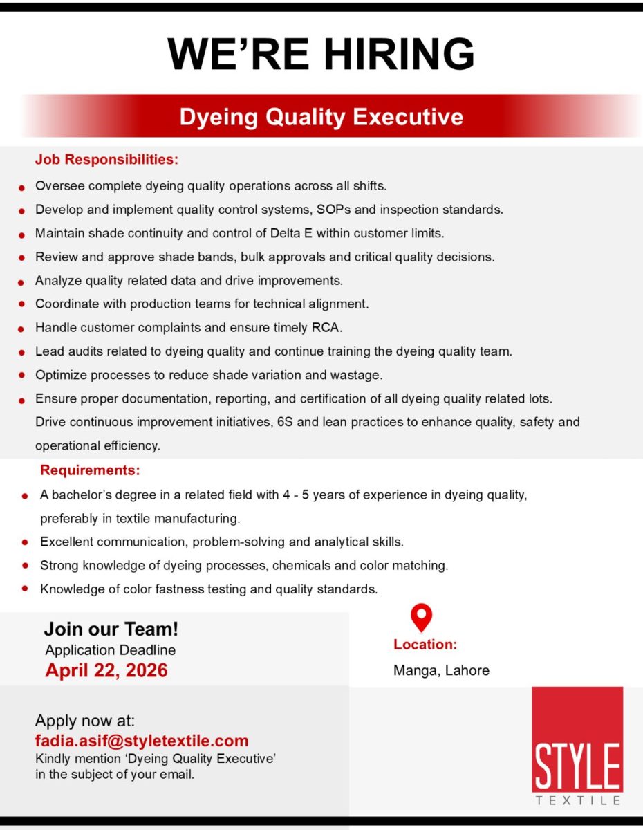 Style Textile Pvt Ltd Jobs April 2026 2
