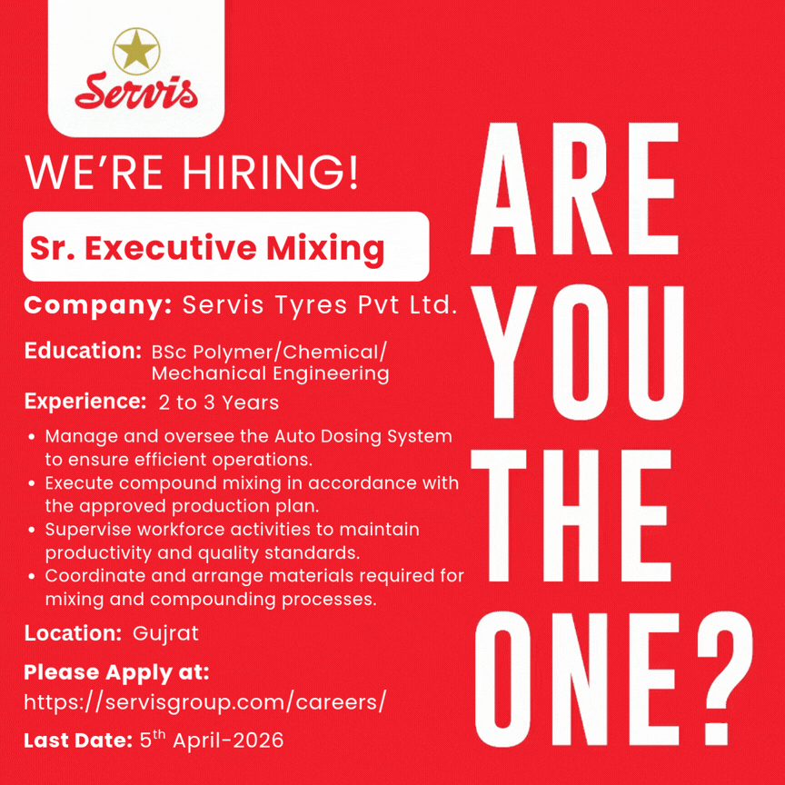 Servis Tyres Pvt Ltd Jobs April 2026 1