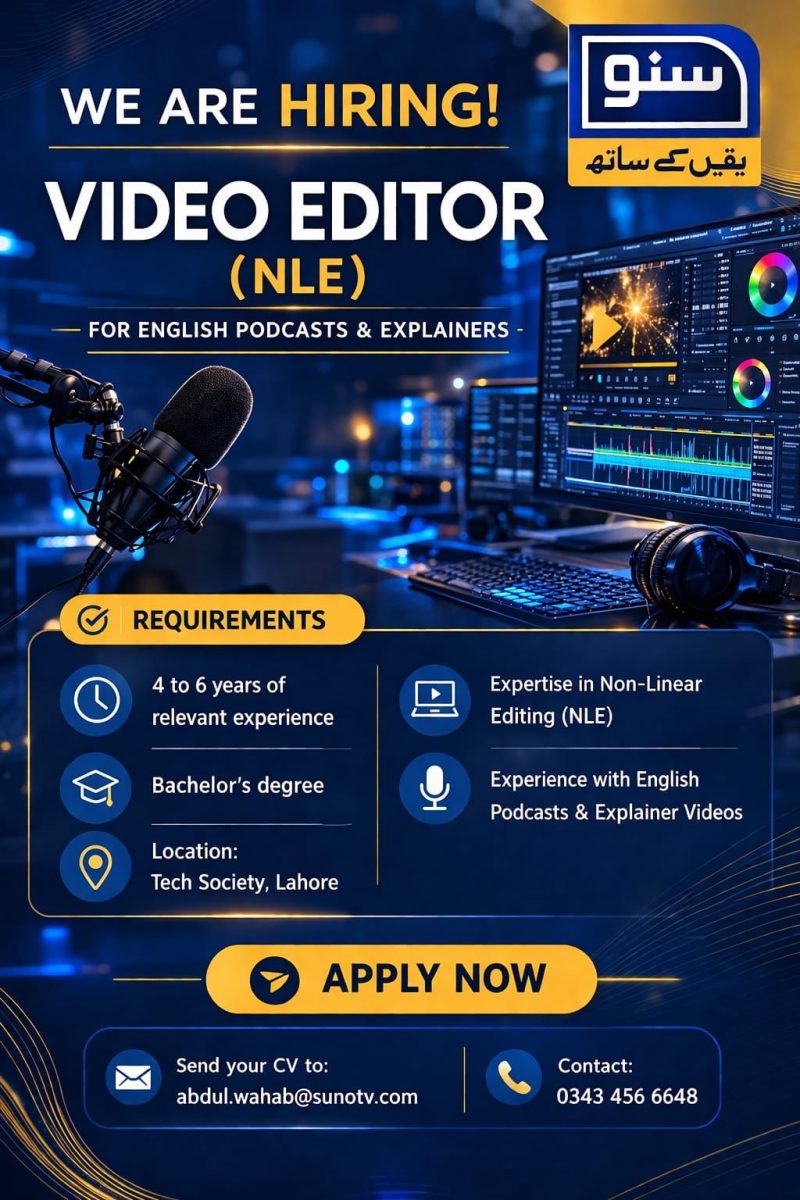 Suno TV Jobs Video Editor NLE 1