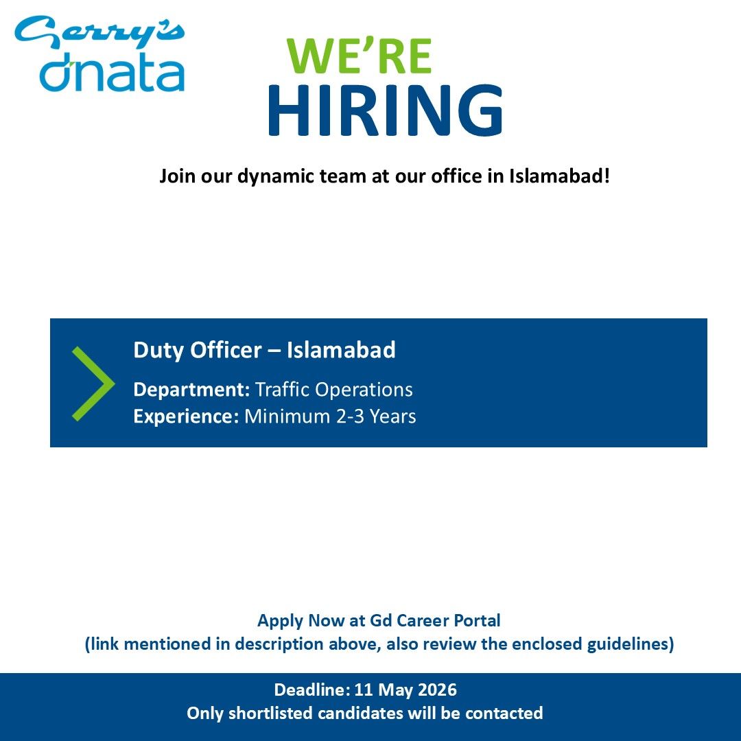 Gerry's dnata Jobs Duty Officer 1