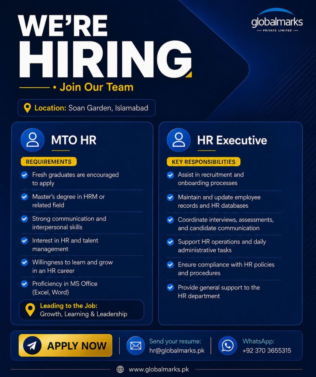 Global Marks Pvt Ltd Jobs May 2026 1