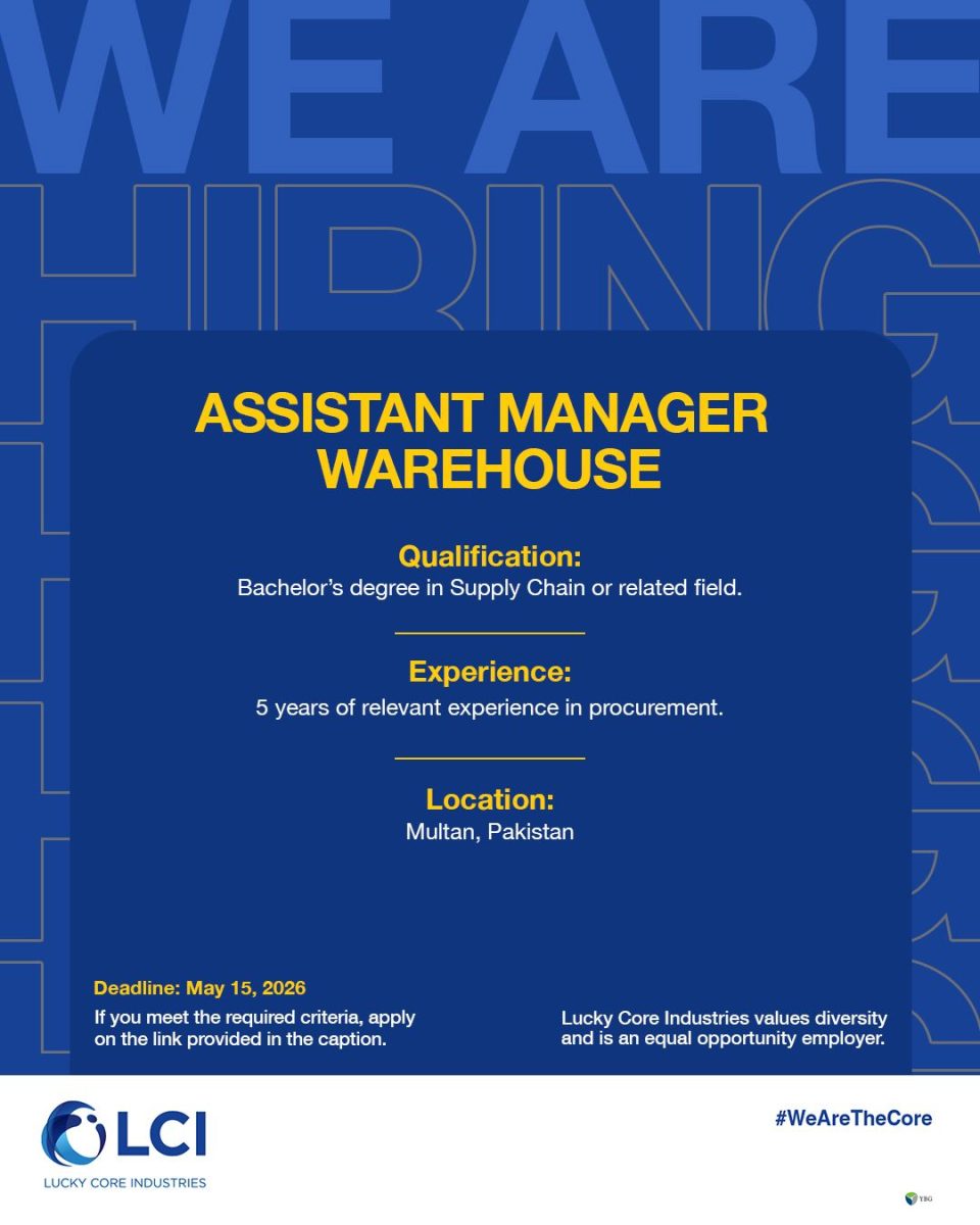 Lucky Core Industries Limited LCI Jobs Assistant Manager Warehouse 1