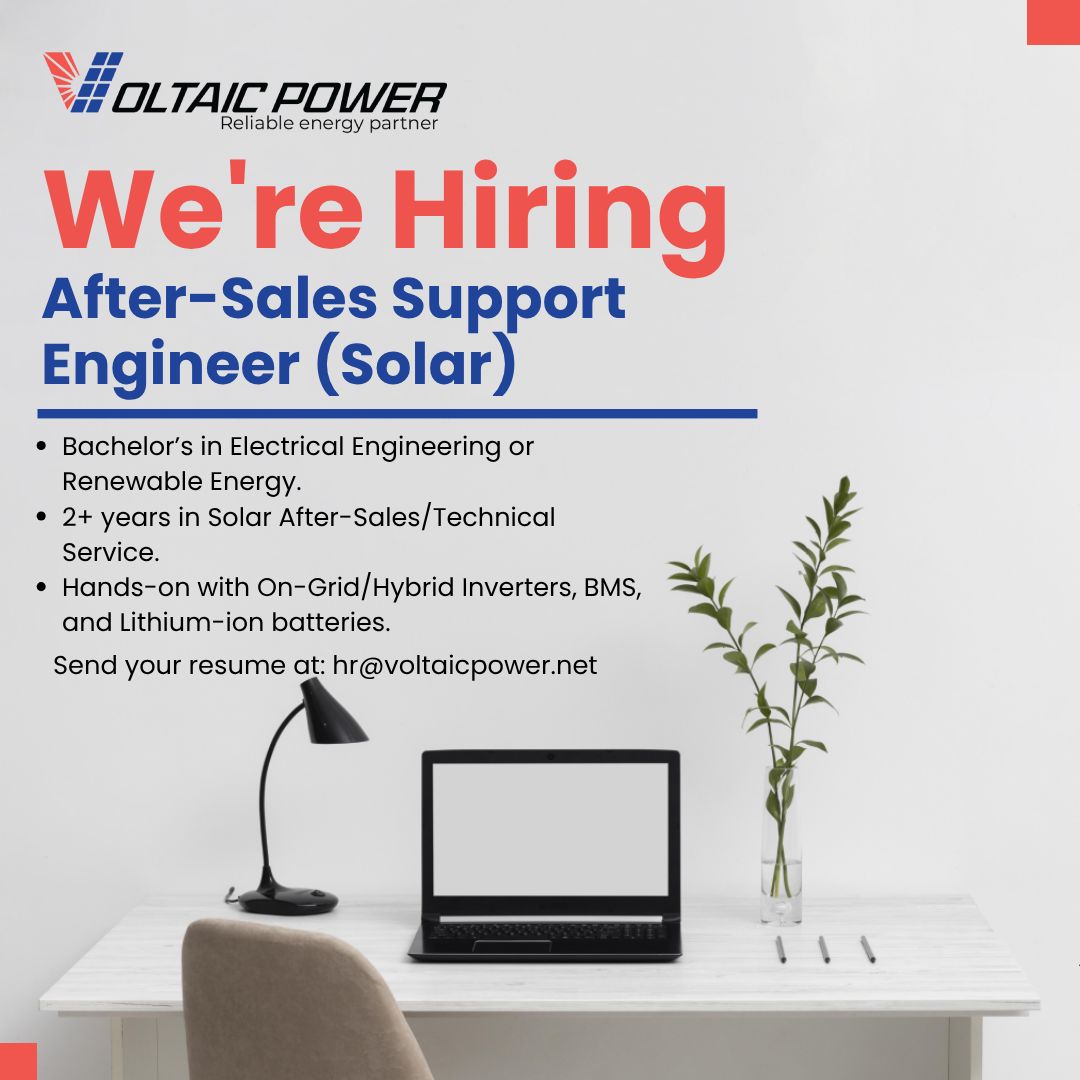 Voltaic Power Pvt Ltd Jobs After Sales Support Engineer 1