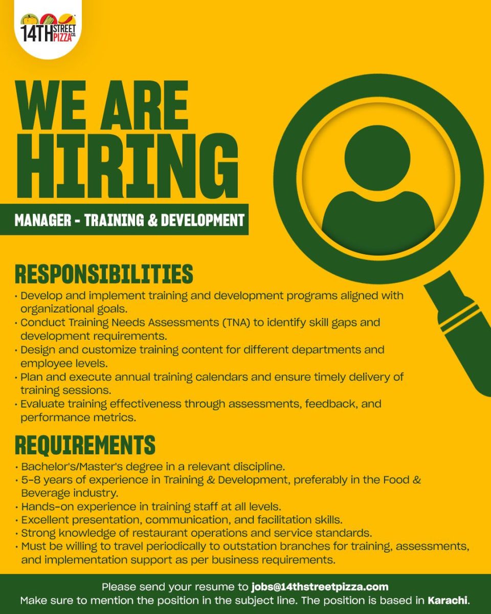 14th Street Pizza Jobs Manager Training & Development 1