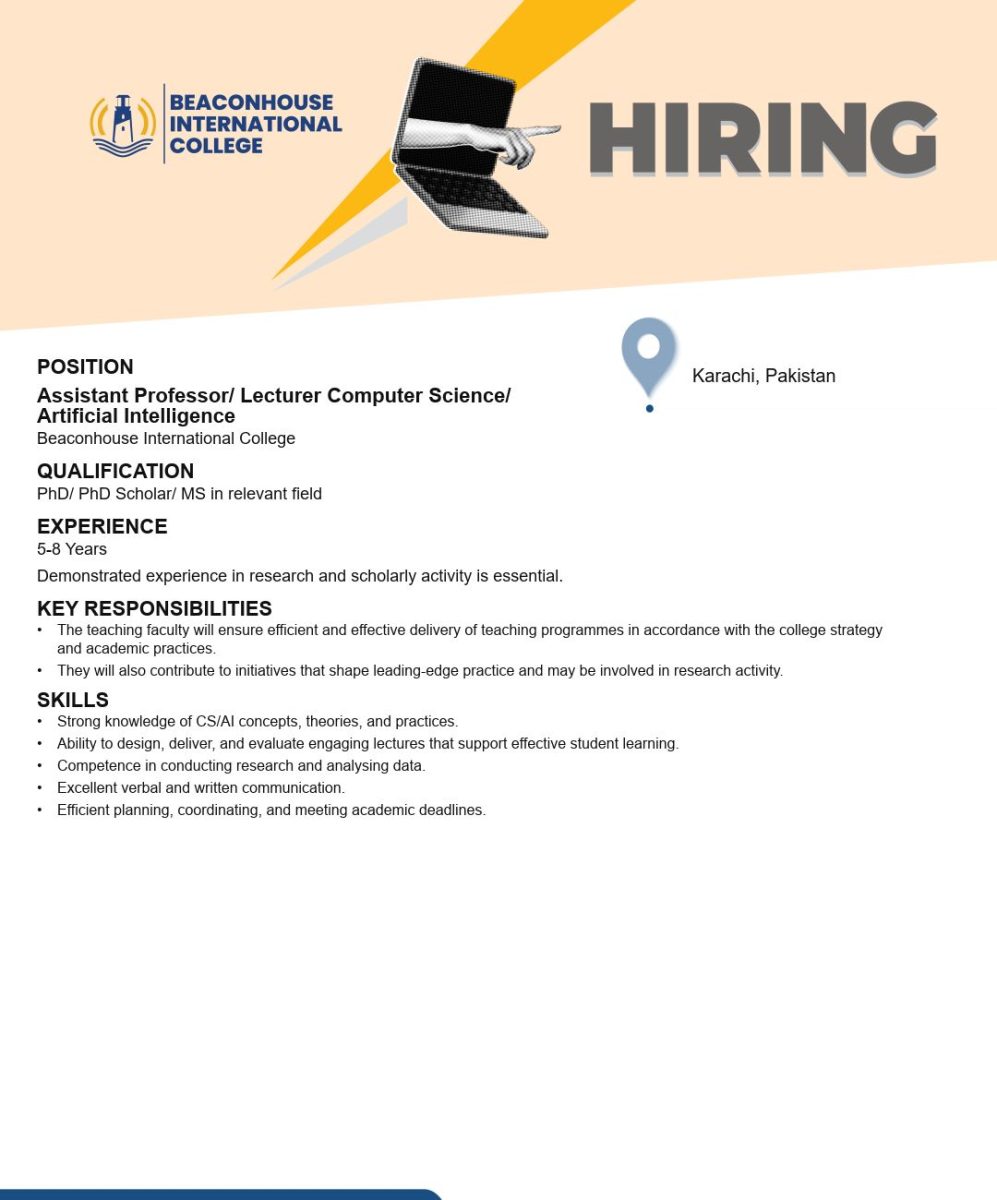 Beaconhouse International College BIC Jobs June 2026 2