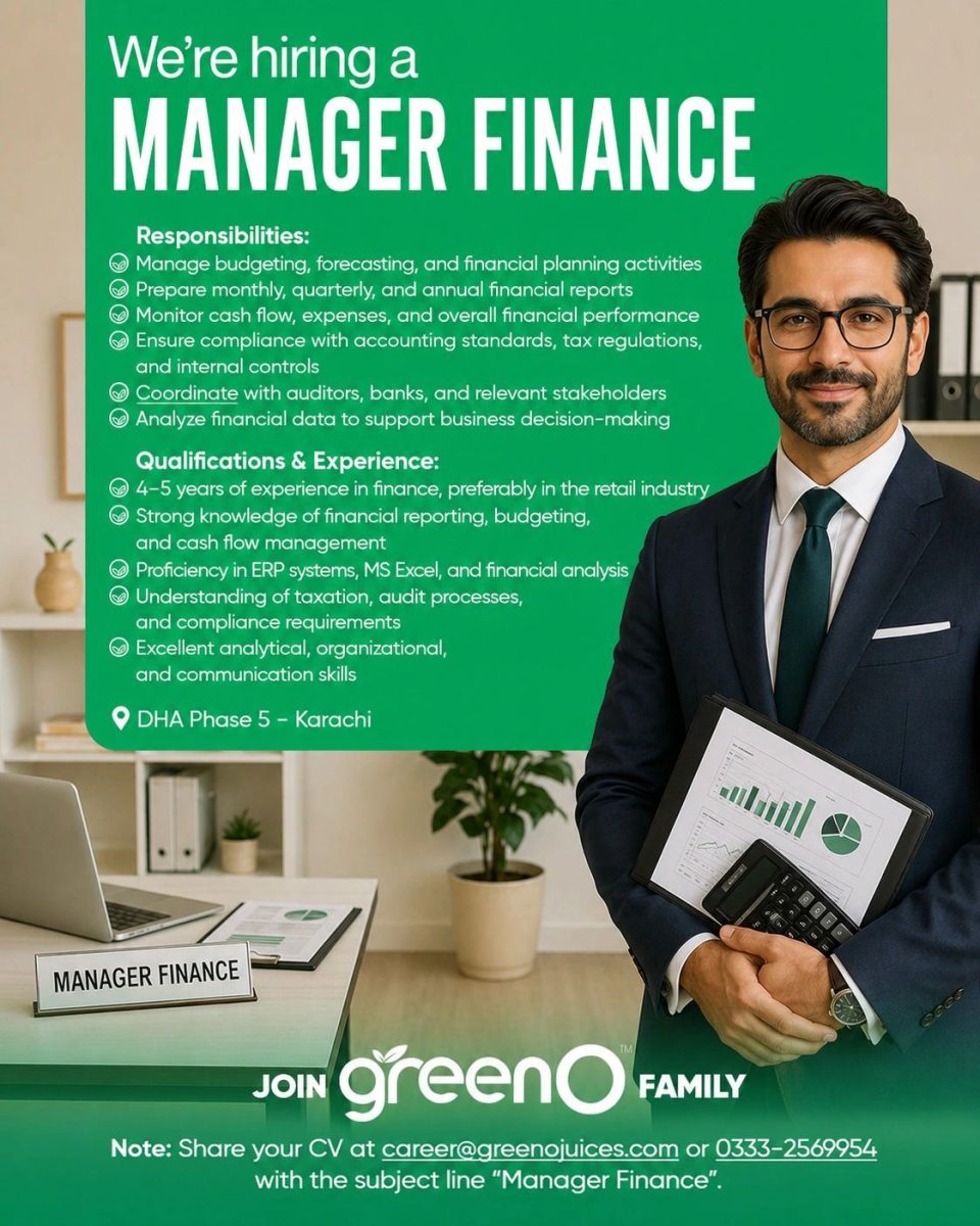 Greeno Corporation Pvt Ltd Jobs Manager Finance  1