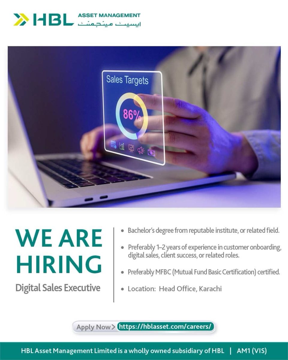 HBL Asset Management Jobs Digital Sales Executive 1