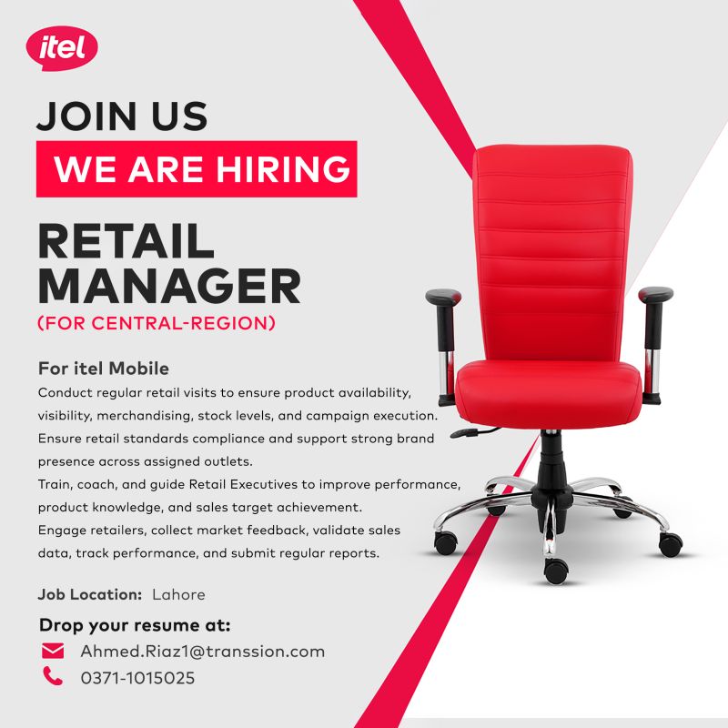 ITEL Energy Jobs Retail Manager 1