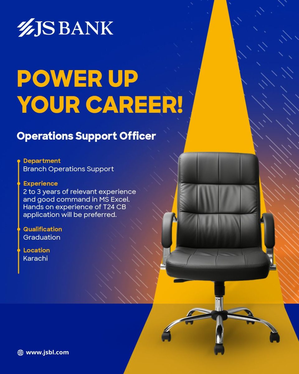 JS Bank Limited Jobs Operations Support Officer 1