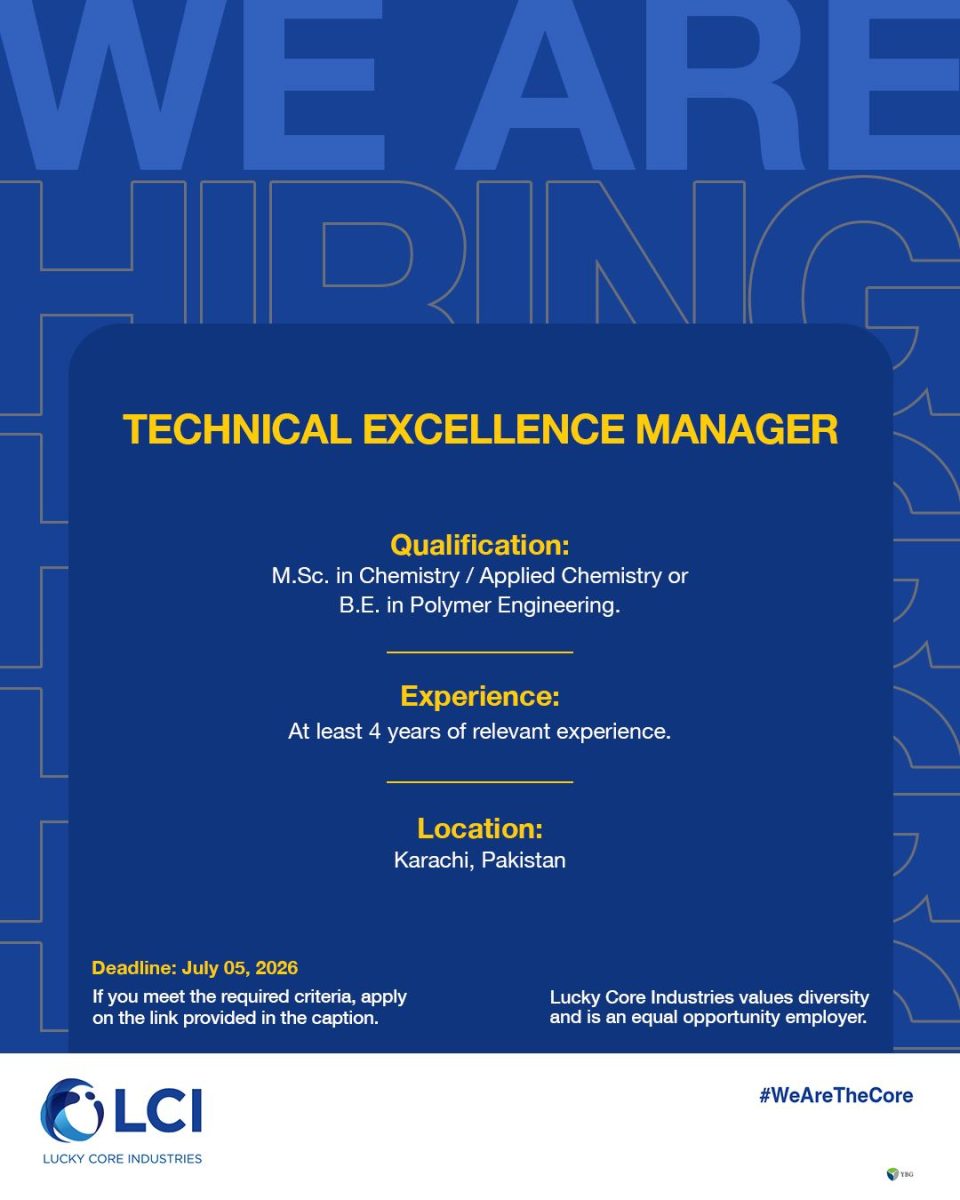 Lucky Core Industries Limited LCI Jobs Technical Excellence Manager Polyurethane 1