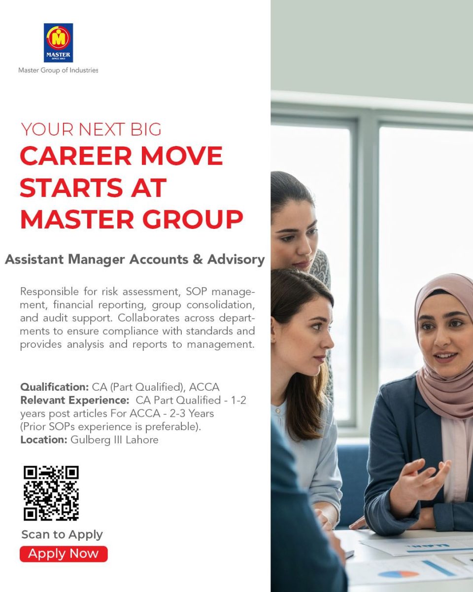 Master Group Of Companies Jobs Assistant Manager Accounts & Advisory 1