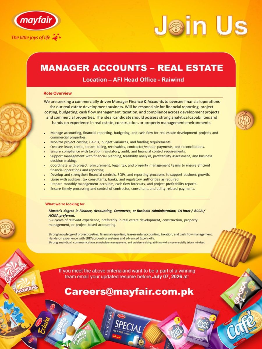 Mayfair Pakistan Jobs June 2026 2