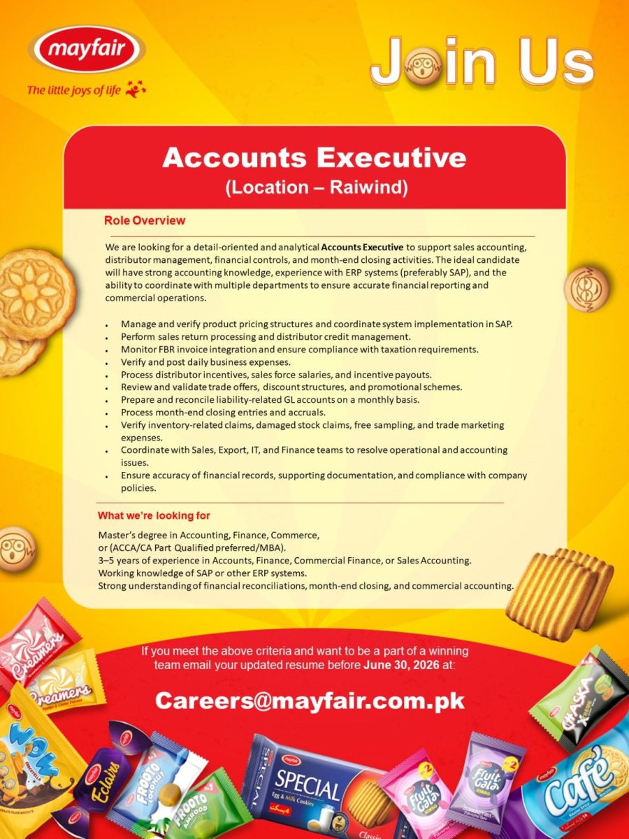 Mayfair Pakistan Jobs Accounts Executive 1
