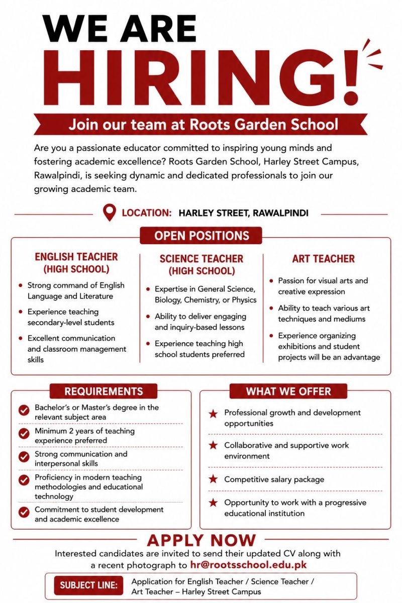 Roots Garden School Jobs June 2026 1