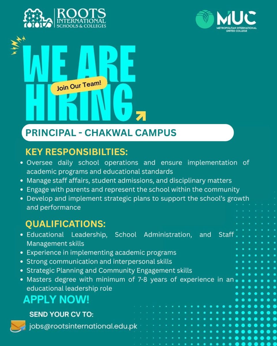 ROOTS International Schools & Colleges Jobs Principal  1