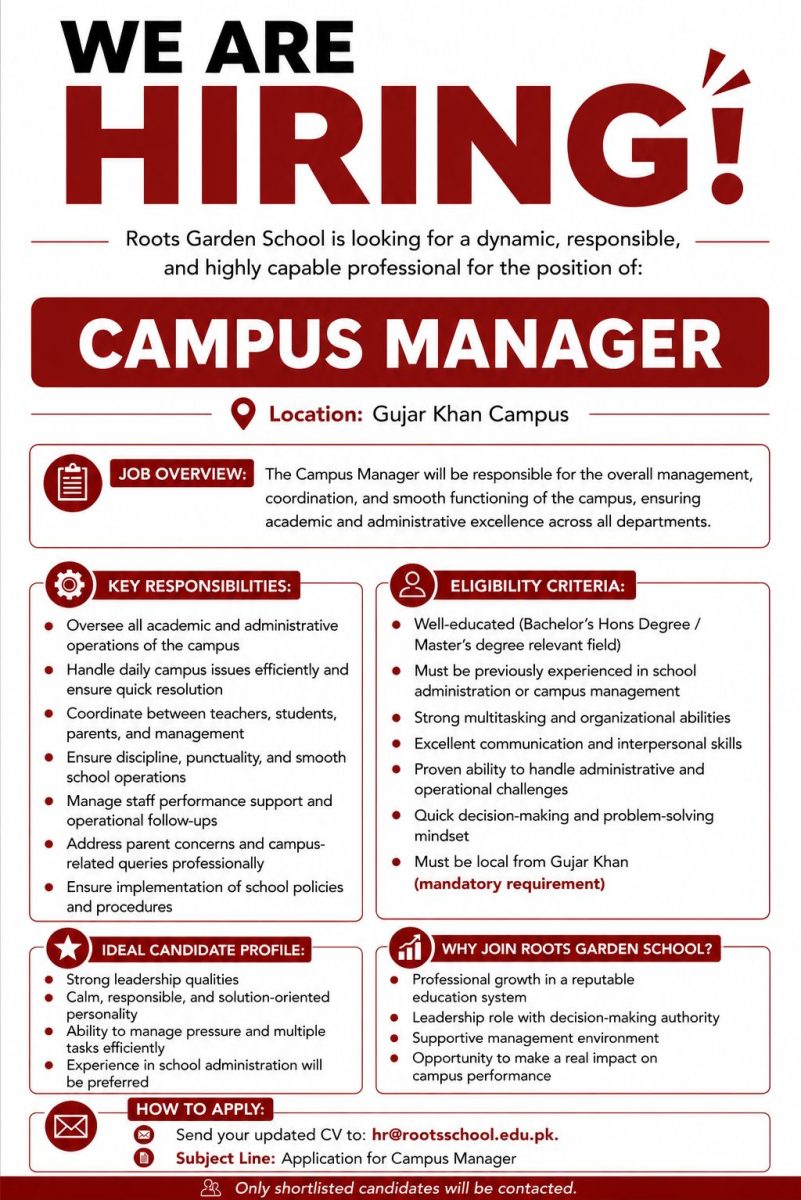 Roots Garden School Jobs June 2026 1