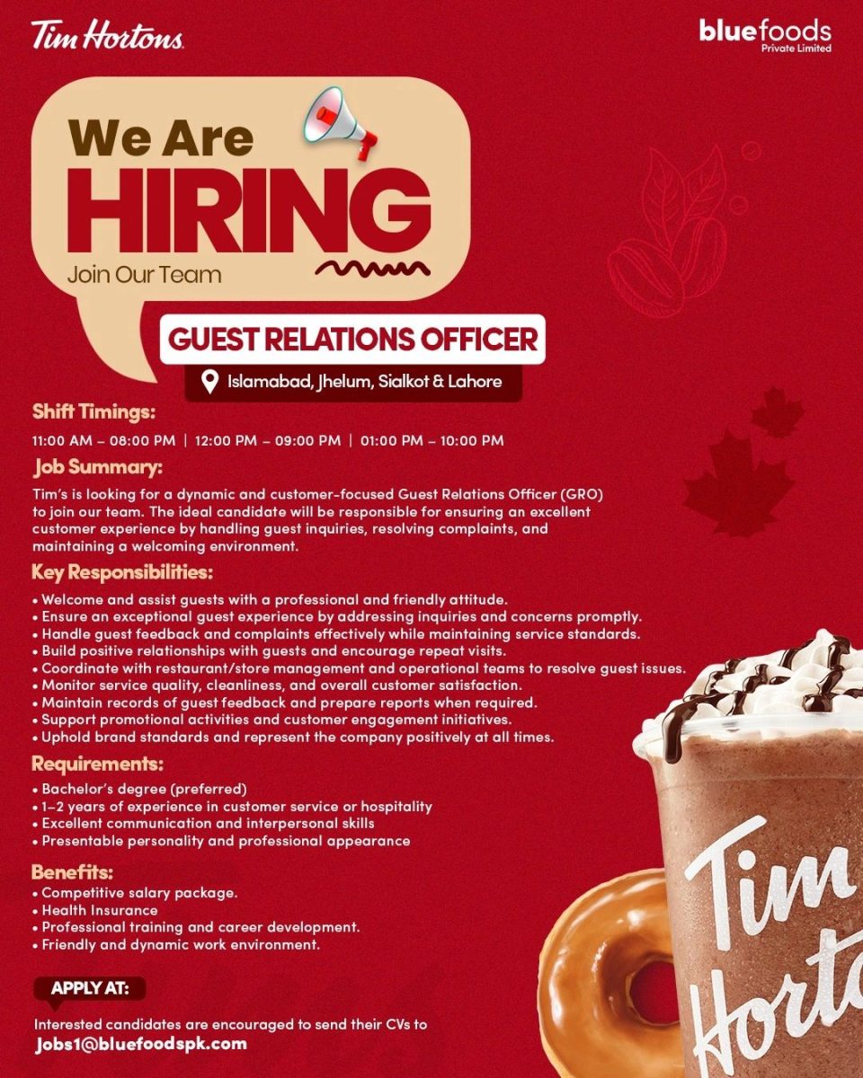 Tim Hortons Jobs Guest Relations Officer 1