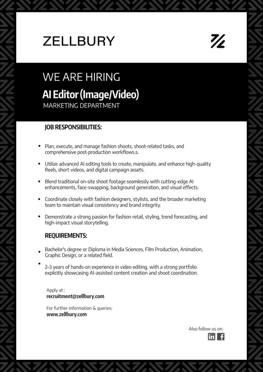 Zellbury Pakistan Jobs AI Editor 1