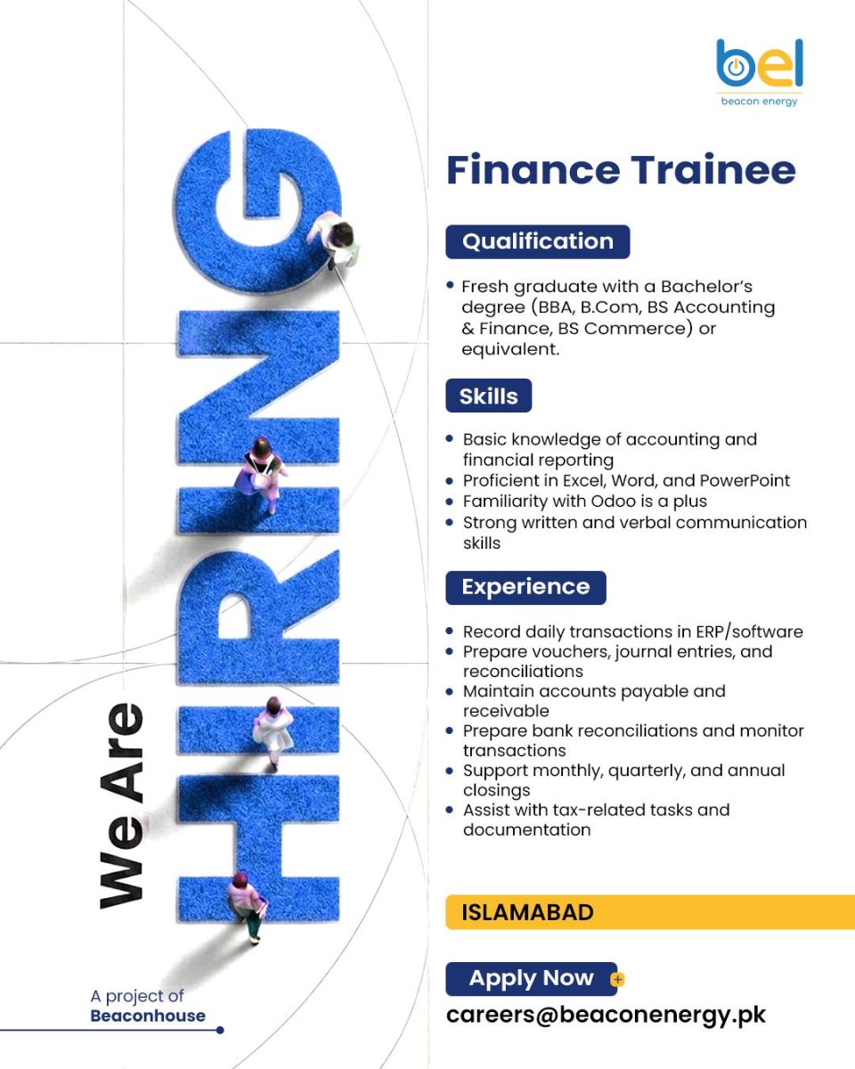 Beacon Energy Limited Jobs Finance Trainee 1