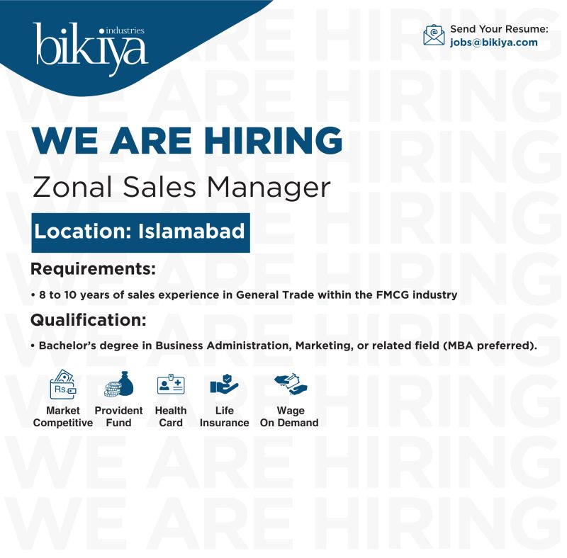 Bikiya Industries Pvt Ltd Jobs Zonal Sales Manager 1