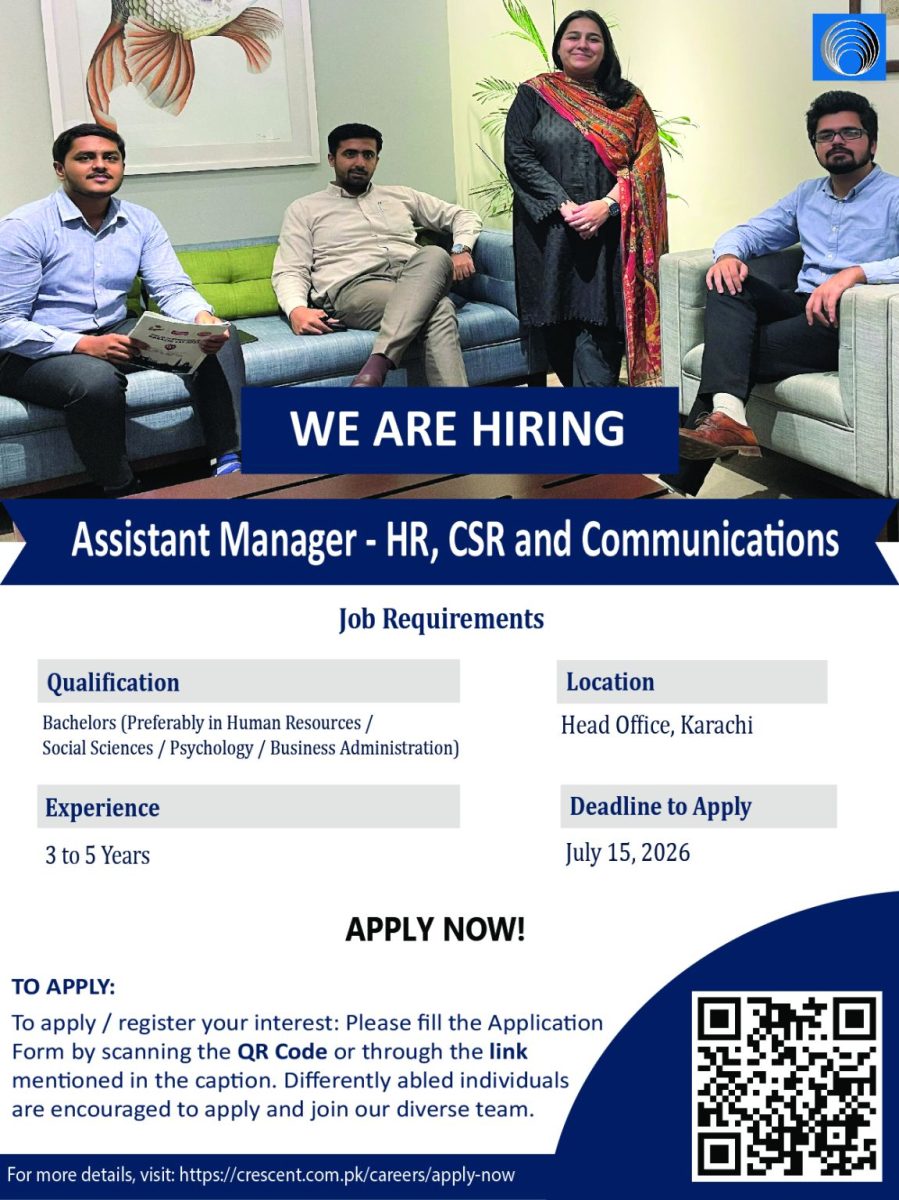 Crescent Steel & Allied Products Limited Jobs Assistant Manager HR, CSR & Communications 1