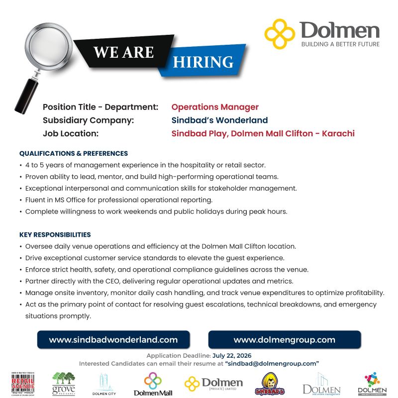 Dolmen Group Jobs Operations Manager 1