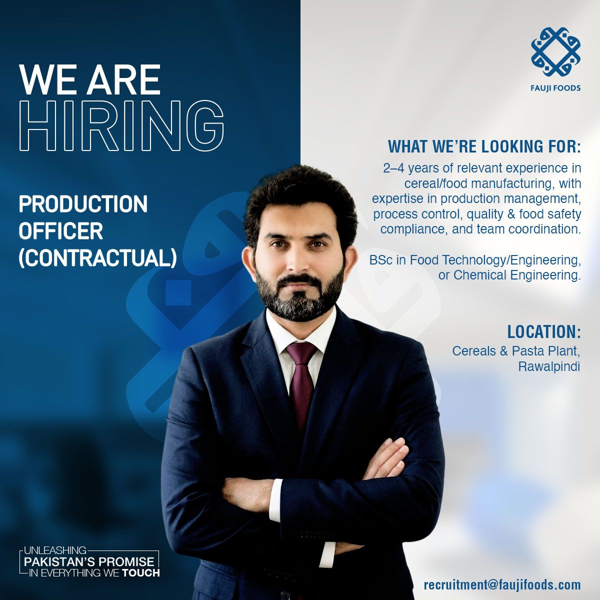 Fauji Foods Limited Jobs Production Officer 1