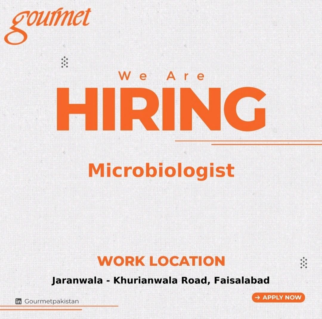 Gourmet Pakistan Jobs Microbiologist 1