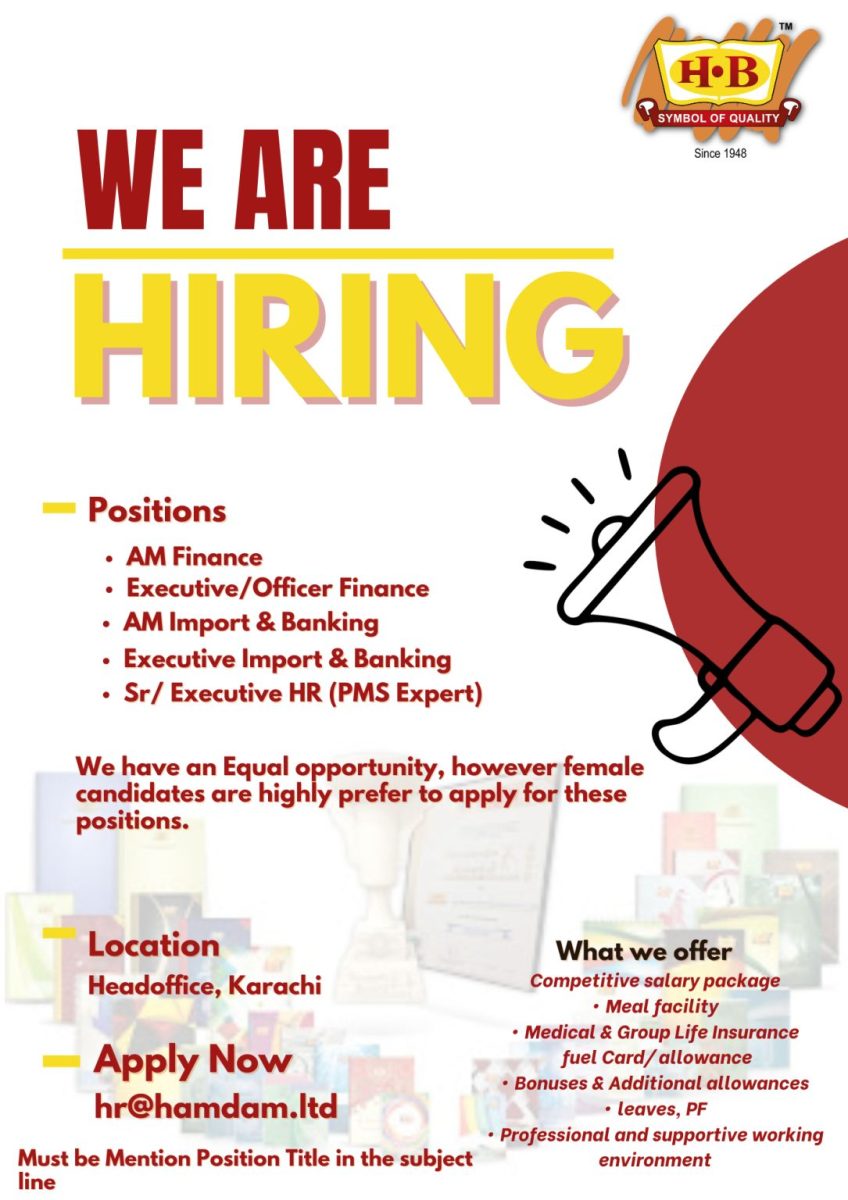 Hamdam Paper Products (Pvt) Ltd Jobs July 2026 1