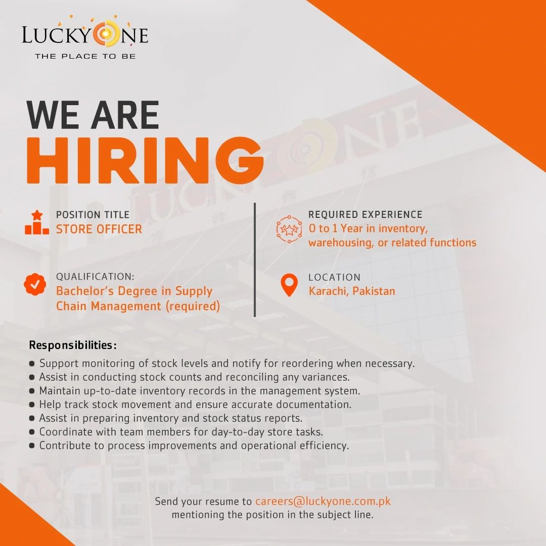 LuckyOne Mall Jobs Store Officer 1