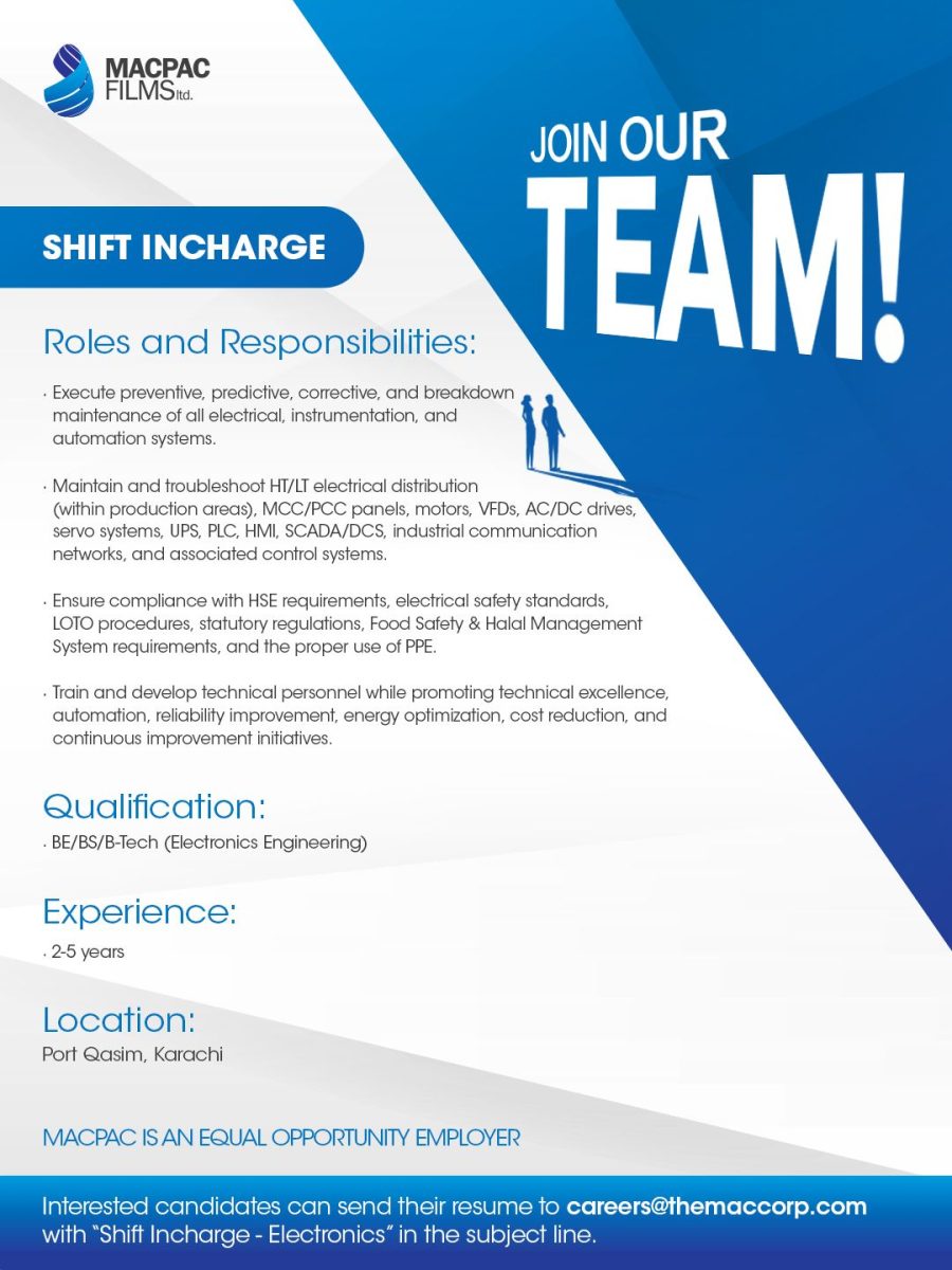 Macpac Films Jobs Shift Incharge Electronics 1