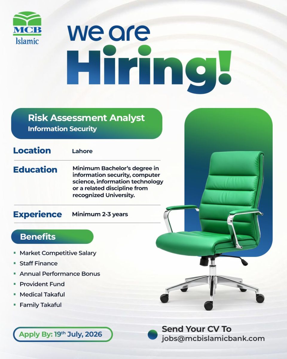 MCB Islamic Bank Jobs Risk Assessment Analyst 1