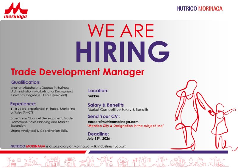 NutriCo Morinaga Jobs Trade Development Manager 1