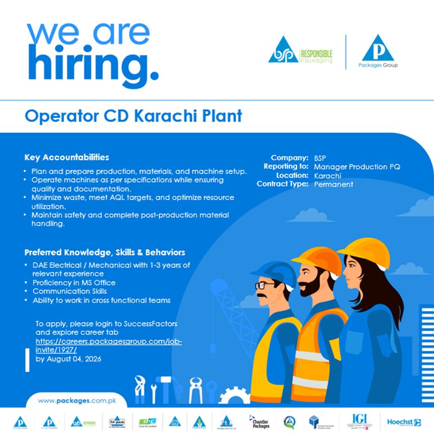 Packages Group Jobs August 2026 3