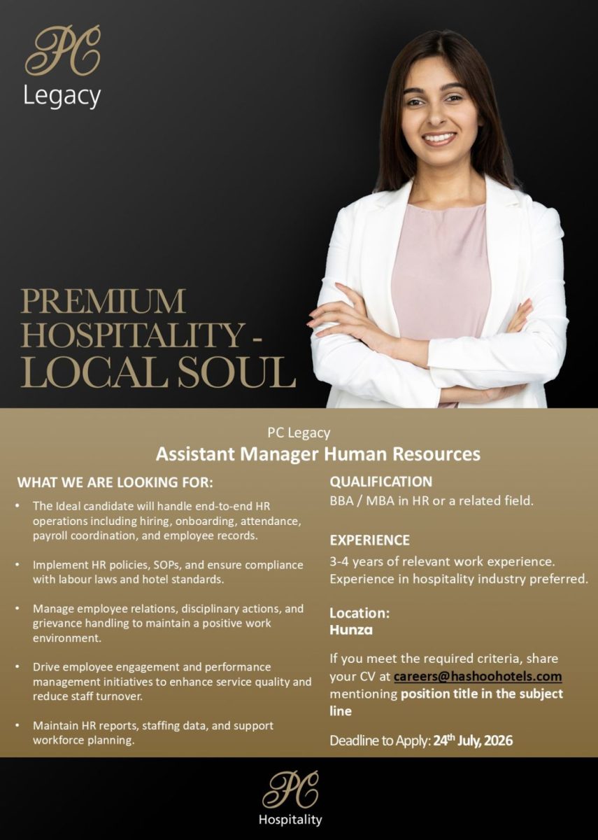 PC Hotels Jobs Assistant Manager Human Resources 1