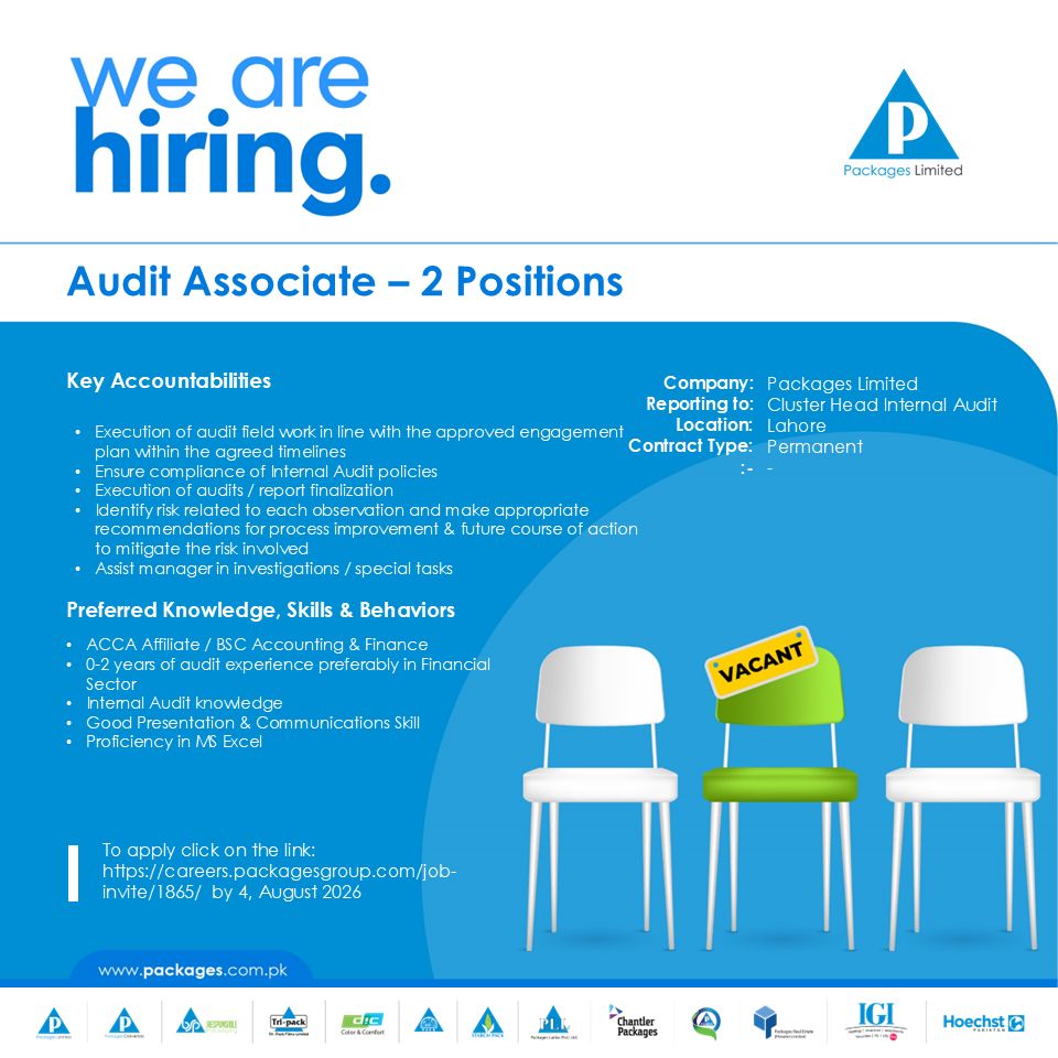 Packages Limited Jobs August 2026 1