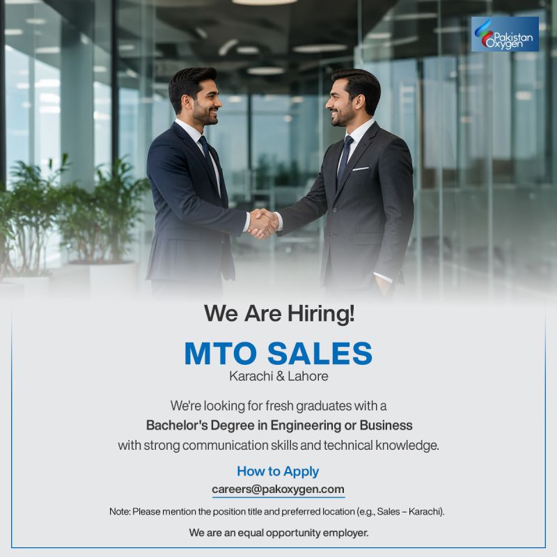 Pakistan Oxygen Pvt Ltd Jobs MTO Sales 1